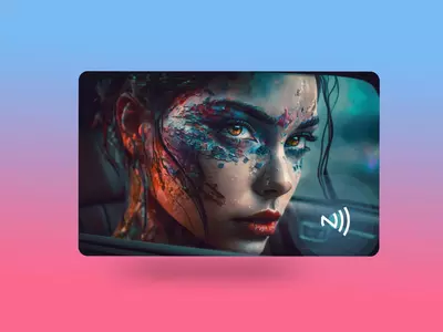 NFC-визитка из пластика (Cyber Punk)