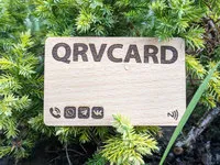 NFC визитка из дерева - Бук