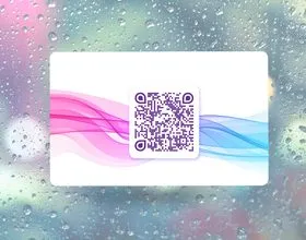 NFC-визитка из пластика (Waves)