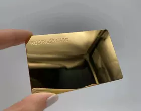 NFC-визитка из металла (Gold 24K)