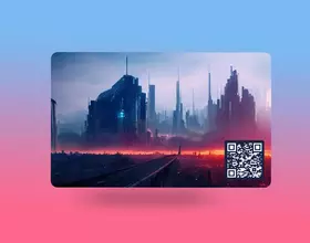 NFC-визитка из пластика (Cyber Punk)