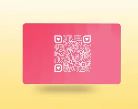 NFC-визитка из пластика (Pink)