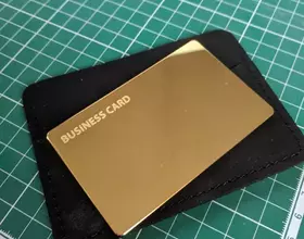 NFC-визитка из металла (Gold 24K)