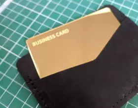 NFC-визитка из металла (Gold 24K)