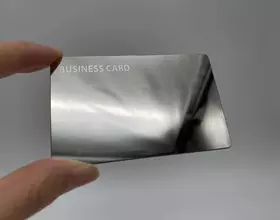 NFC-визитка из металла (Silver mirror)